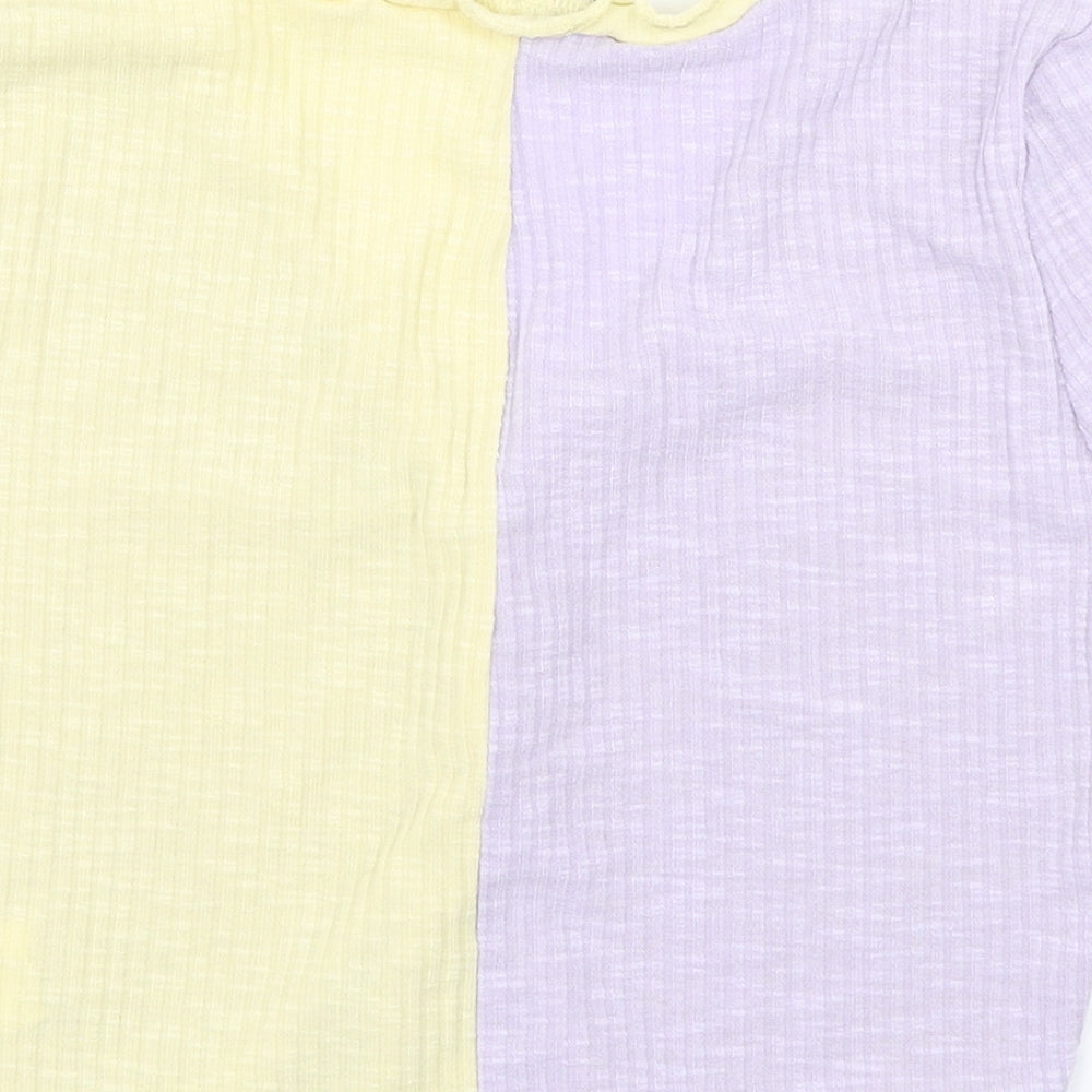 SheIn Womens Purple Knit Cardigan Jumper Size XS