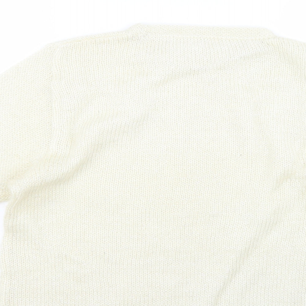 Womens UK Size Preworn Beige Pullover Jumper
