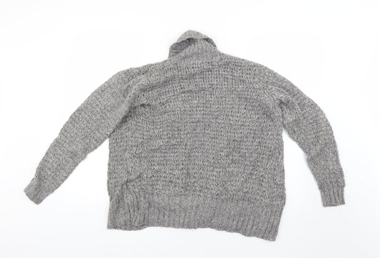 Womens UK Size S isle Grey Cardigan Jumper