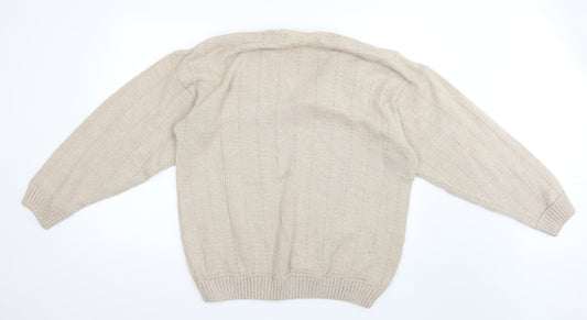 BHS Mens Beige Pullover Jumper