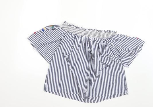 Marks and Spencer Womens Multicoloured Striped Basic Size 14