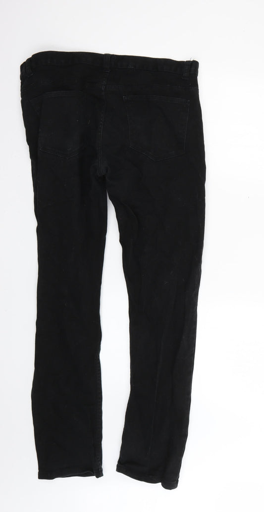 Womens UK Size 34 Preworn Regular Fit Skinny Black Jeans