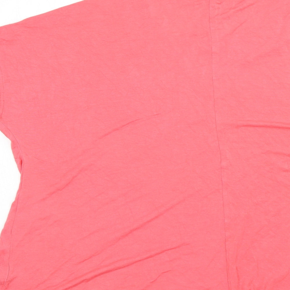 Womens UK Size M Nicole Pink Basic T-Shirt