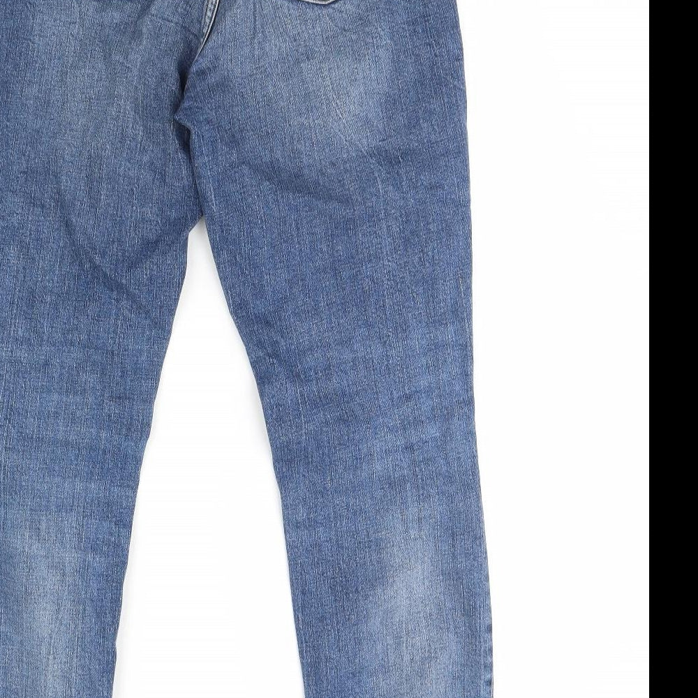 Womens UK Size 8 H&M Regular Fit Straight Blue Jeans