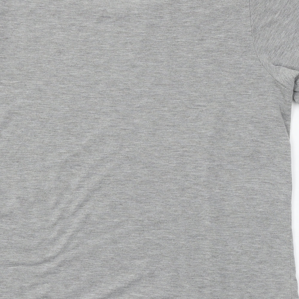 Womens UK Size S Select Grey Basic T-Shirt