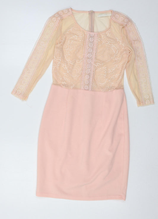 Additional front view of VERA & LUCY women’s pink a-line, size S