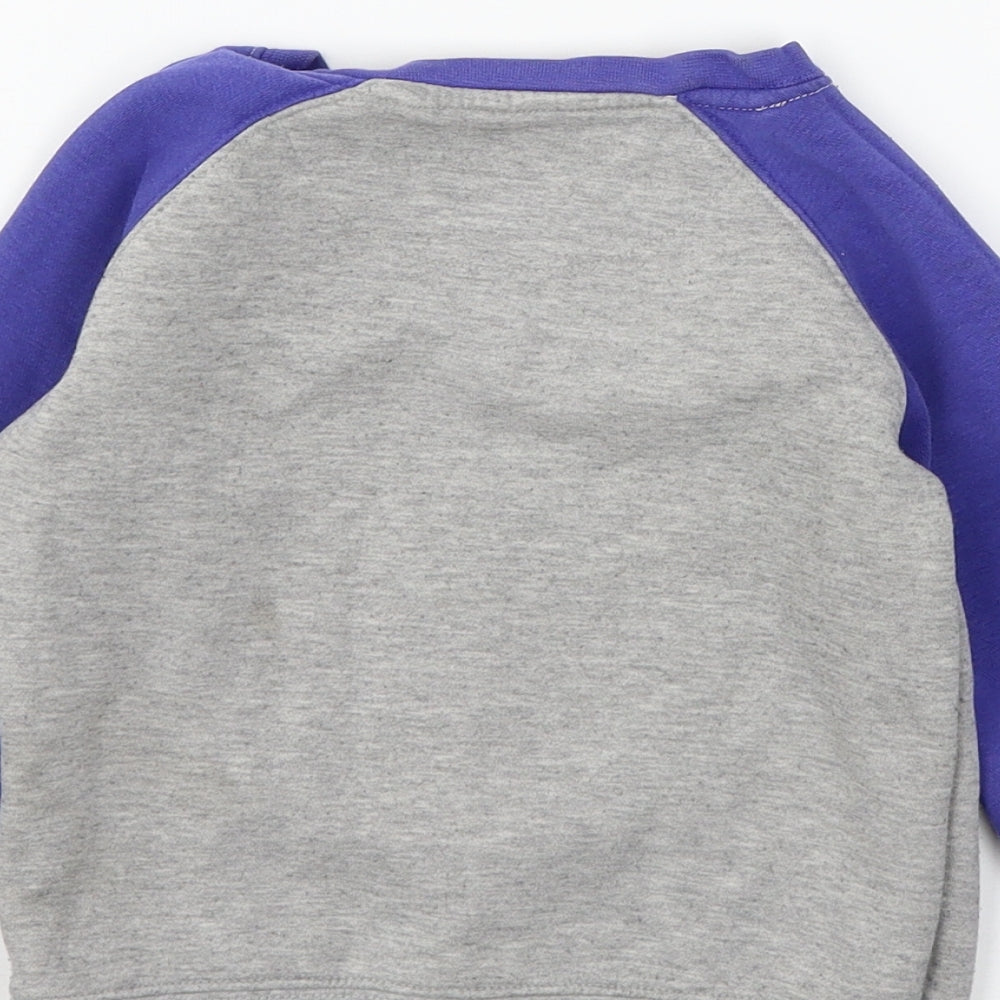 Minnie Minors Boys Grey Jersey Pullover Sweatshirt Size 3-4 Years