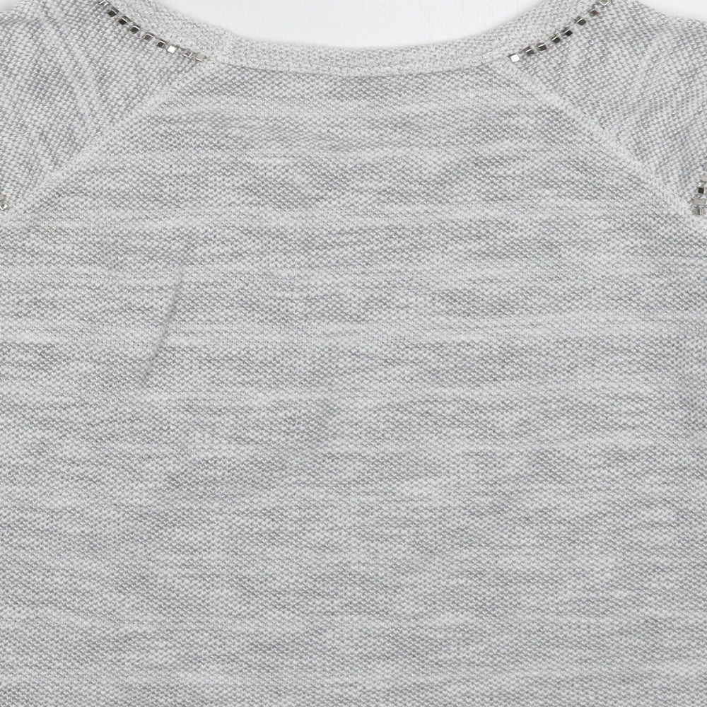 Womens UK Size 10 Marks and Spencer Grey Pullover Jumper