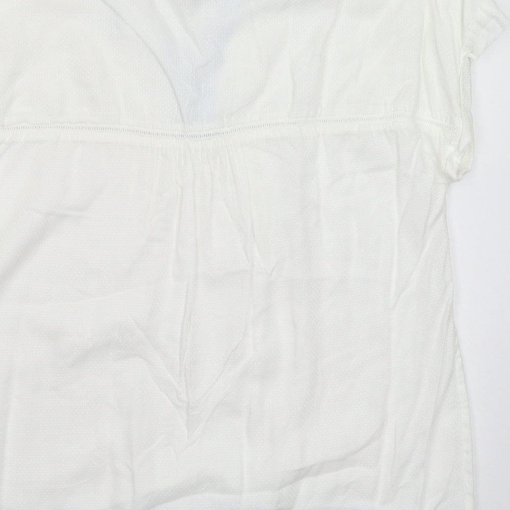 Crew Clothing Womens White Basic T-Shirt Size 10