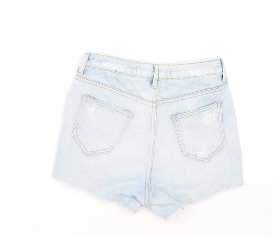 Denim co Womens Blue Denim Mom Shorts Size 8