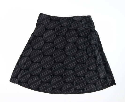 Look Womens Black Striped Trumpet Skirt Size 14