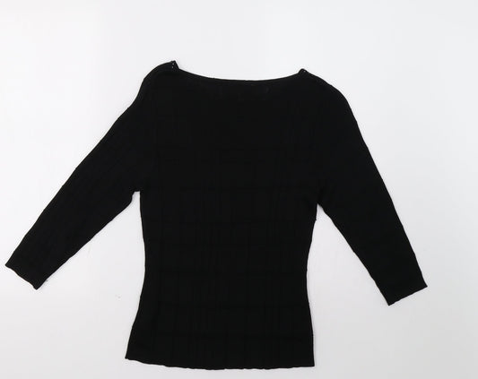 Womens UK Size 14 Marks and Spencer Black Pullover Sweatshirt