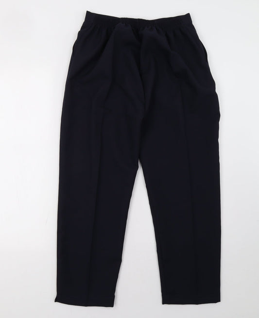 Womens UK Size S Preworn Regular Fit Blue Trousers