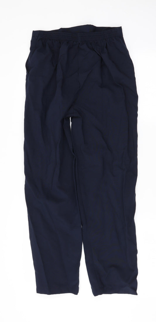 Womens UK Size 12 Preworn Regular Fit Blue Trousers