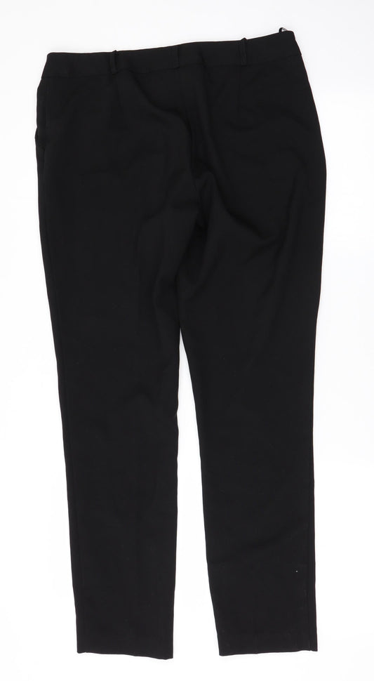 New Look Womens Black Trousers Size 14 L30 in