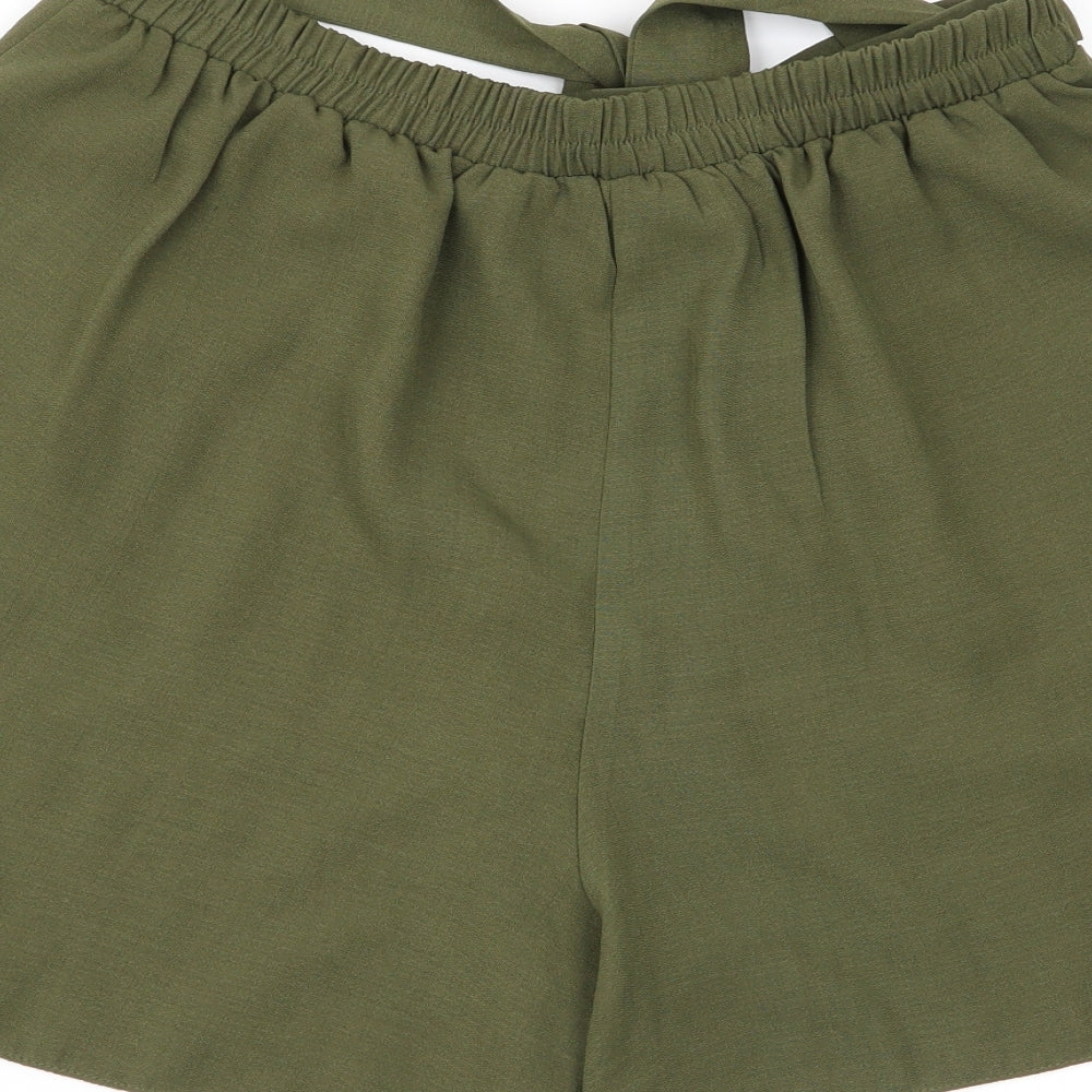 Dorothy Perkins Womens Green Culotte Shorts Size 8