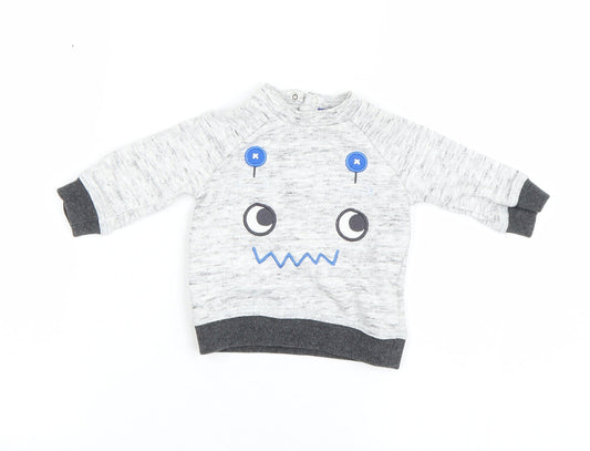 F&F Baby Grey Pullover Jumper Size 0-3 Months