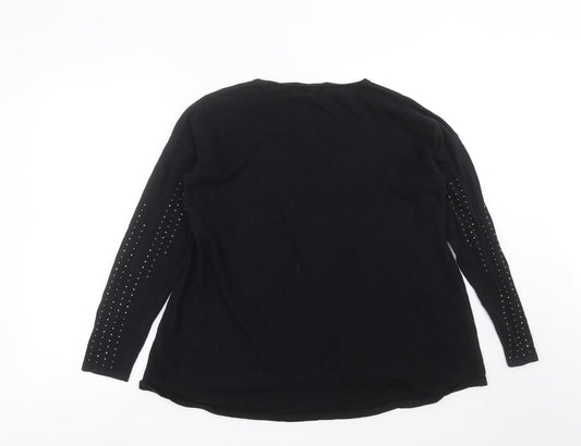 Womens UK Size 12 NEXT Black Pullover Jumper