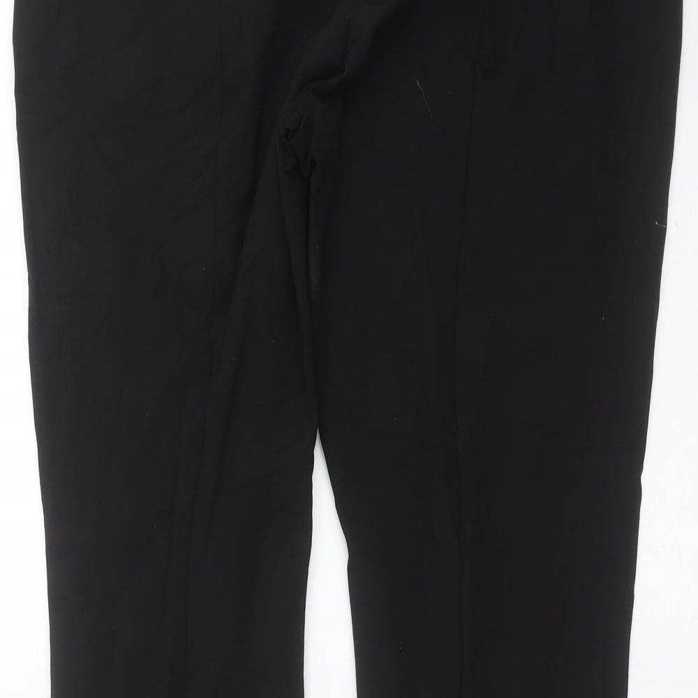 Womens UK Size 14 Marks and Spencer Slim Fit Black Trousers