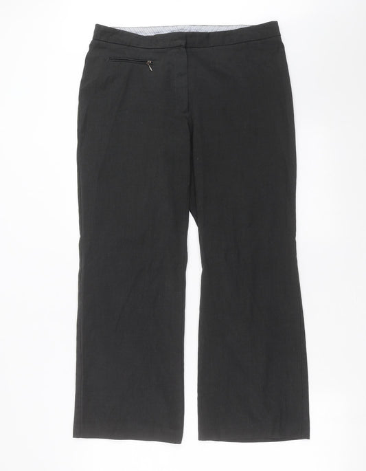 Womens UK Size 14 Marks and Spencer Regular Fit Grey Trousers