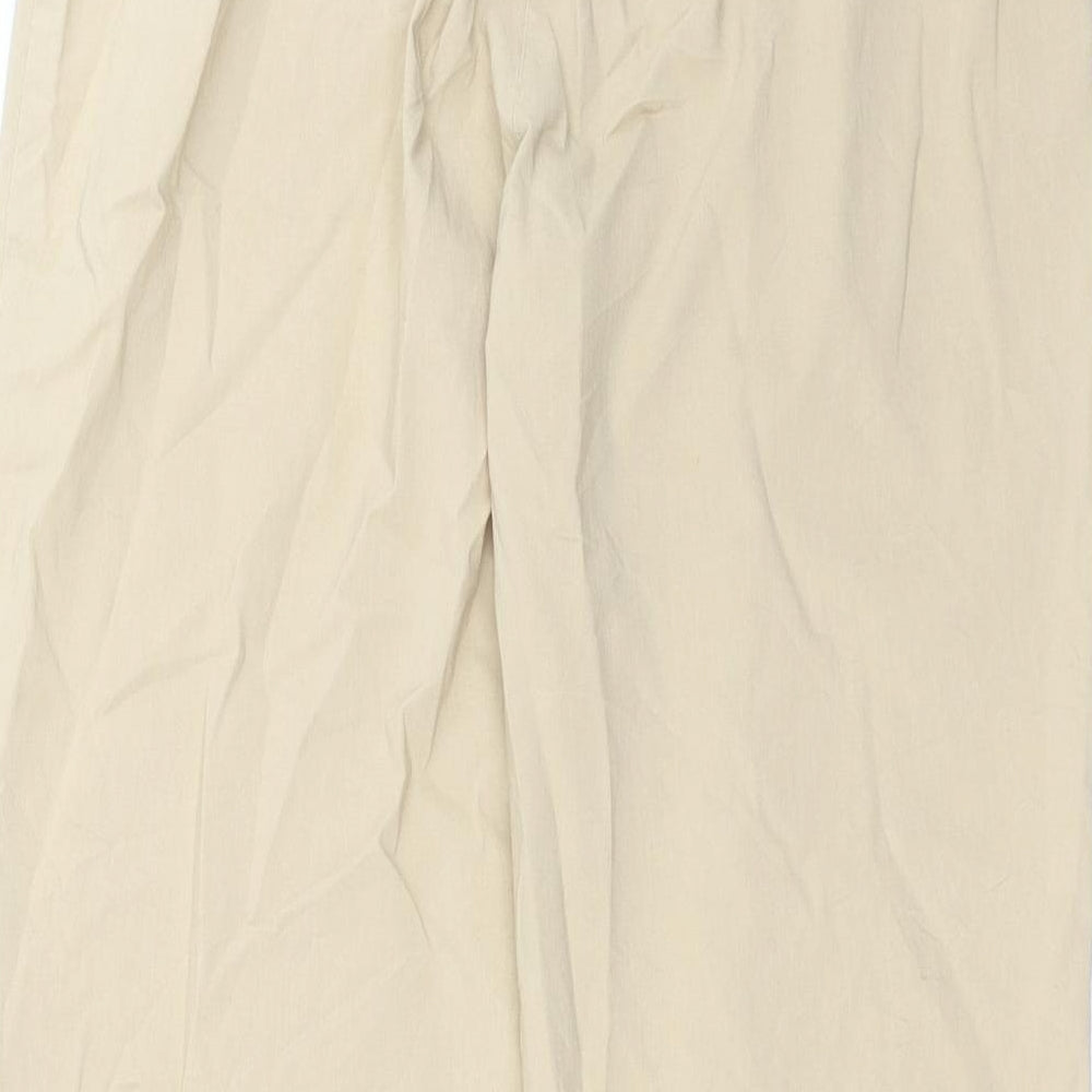 Womens UK Size 12 Debenhams Regular Fit Beige Trousers