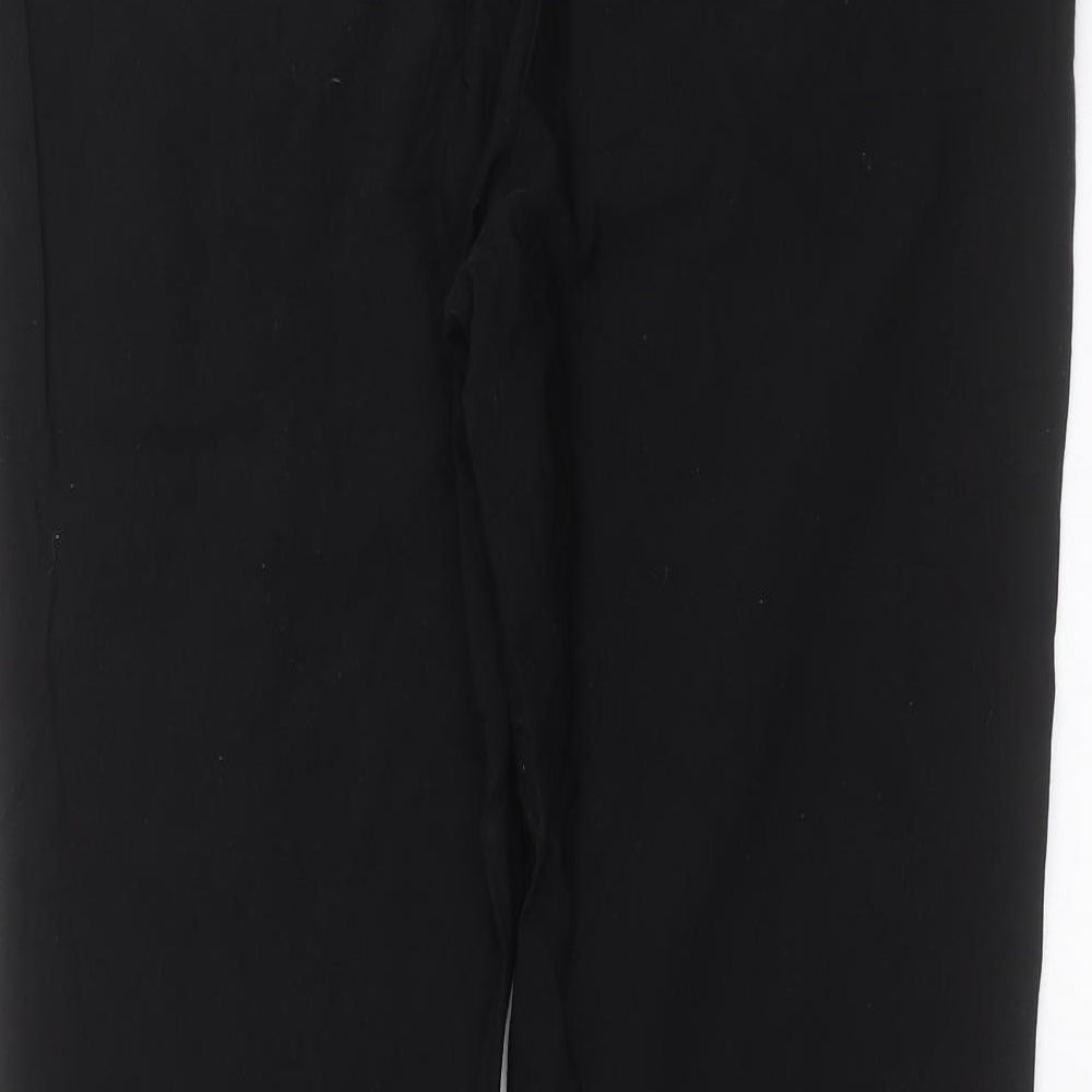 Womens UK Size 6 Papaya Slim Fit Black Trousers
