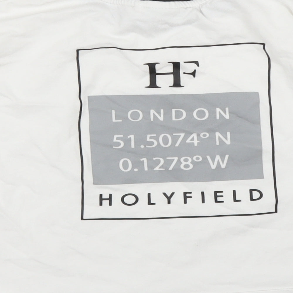 Holyfield Girls White Cropped Blouse Size 12 Years