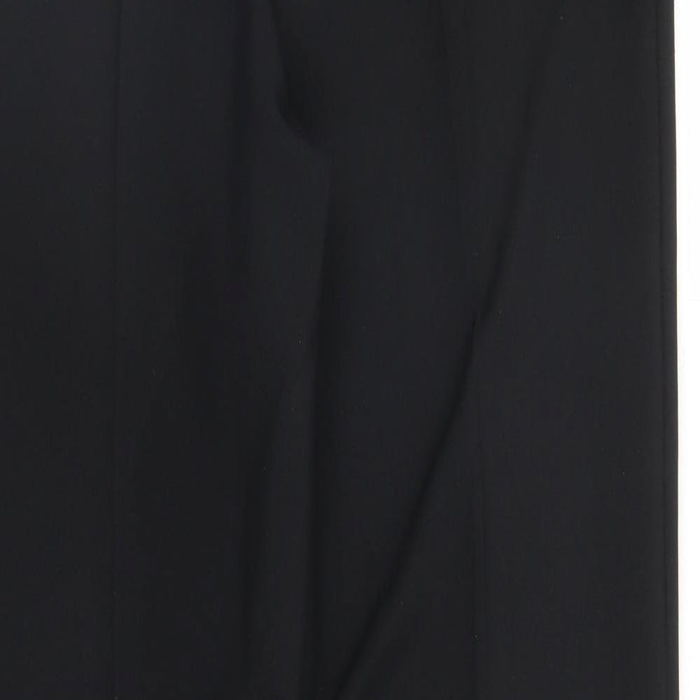 Womens UK Size 16 Papaya Regular Fit Black Trousers