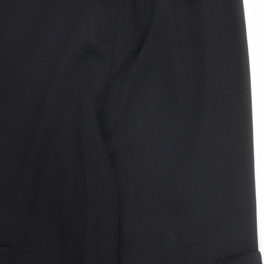 Womens UK Size M Boohoo Regular Fit Sweatpants Black Trousers