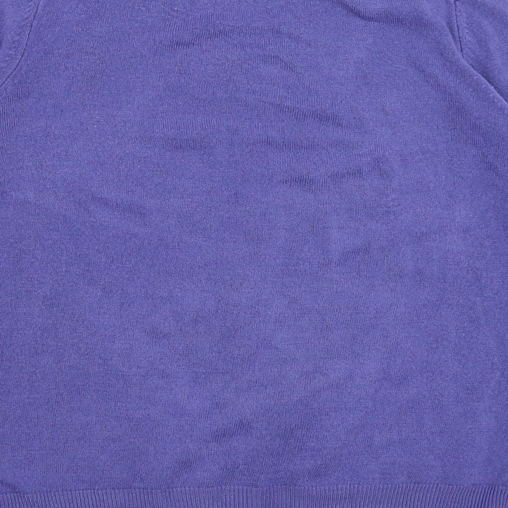 Womens UK Size 12 M&S Purple Pullover Jumper