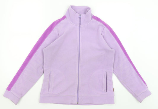 Womens UK Size 10 Maine Pink Full Zip Jumper