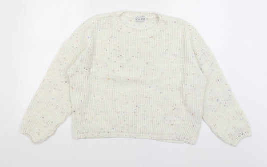Womens UK Size 6 In the Style Ivory Pullover Jumper