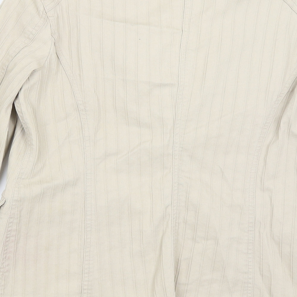 Womens UK Size 12 Casual Club Beige Jacket