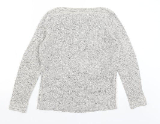 Womens UK Size S BM Collection Grey Pullover Jumper