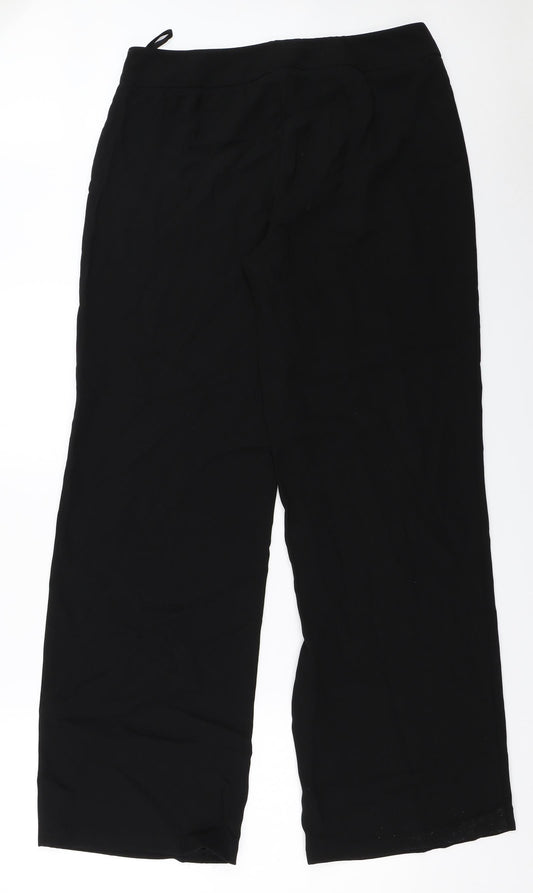 Womens UK Size 14 Marks and Spencer Regular Fit Black Trousers