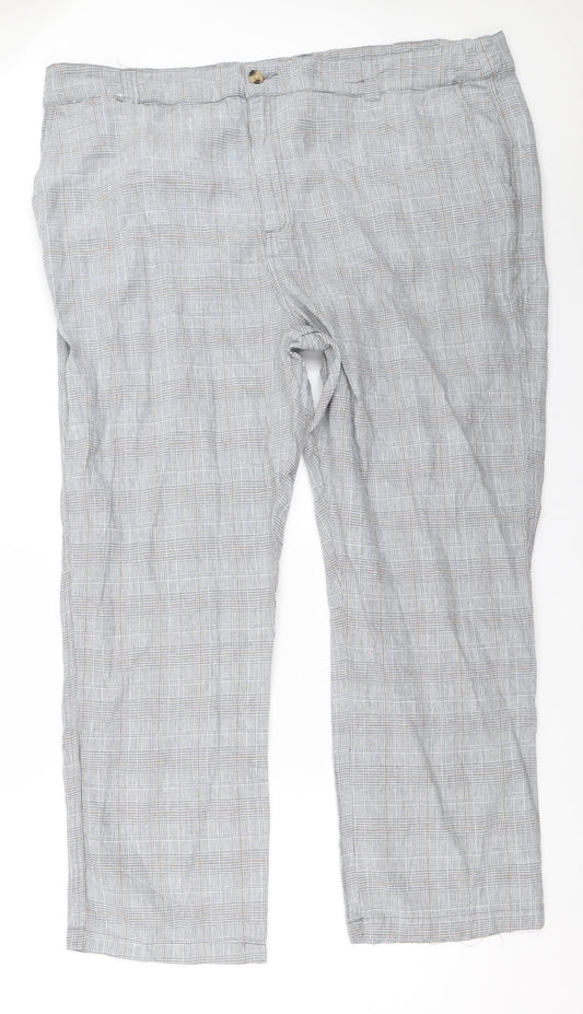 Womens UK Size 46 Cotton Traders Regular Fit Grey Trousers