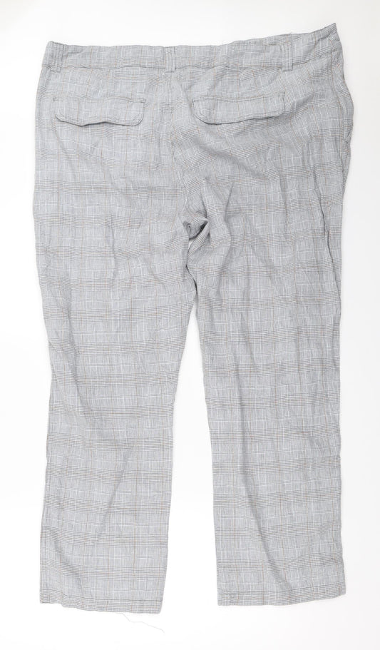 Cotton Traders Womens Grey Trousers Size 46 L29.5 in