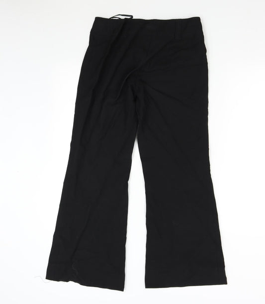Womens UK Size 12 Dorothy Perkins Regular Fit Black Trousers