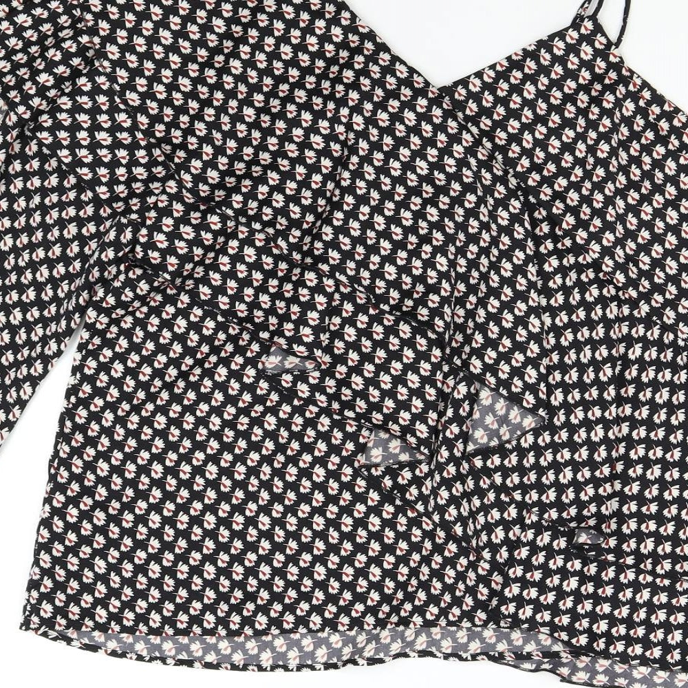 Womens UK Size 12 NEXT Multicoloured Basic Blouse