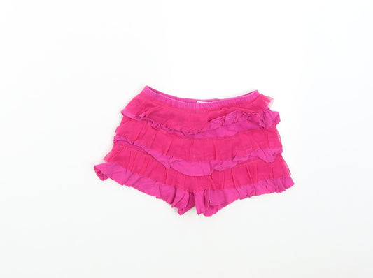 Additional front view of 1989 Place girls’ pink hot pants shorts, size 4, years