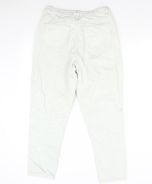 Primark Womens Grey Denim Tapered Jeans Size 14 L27 in