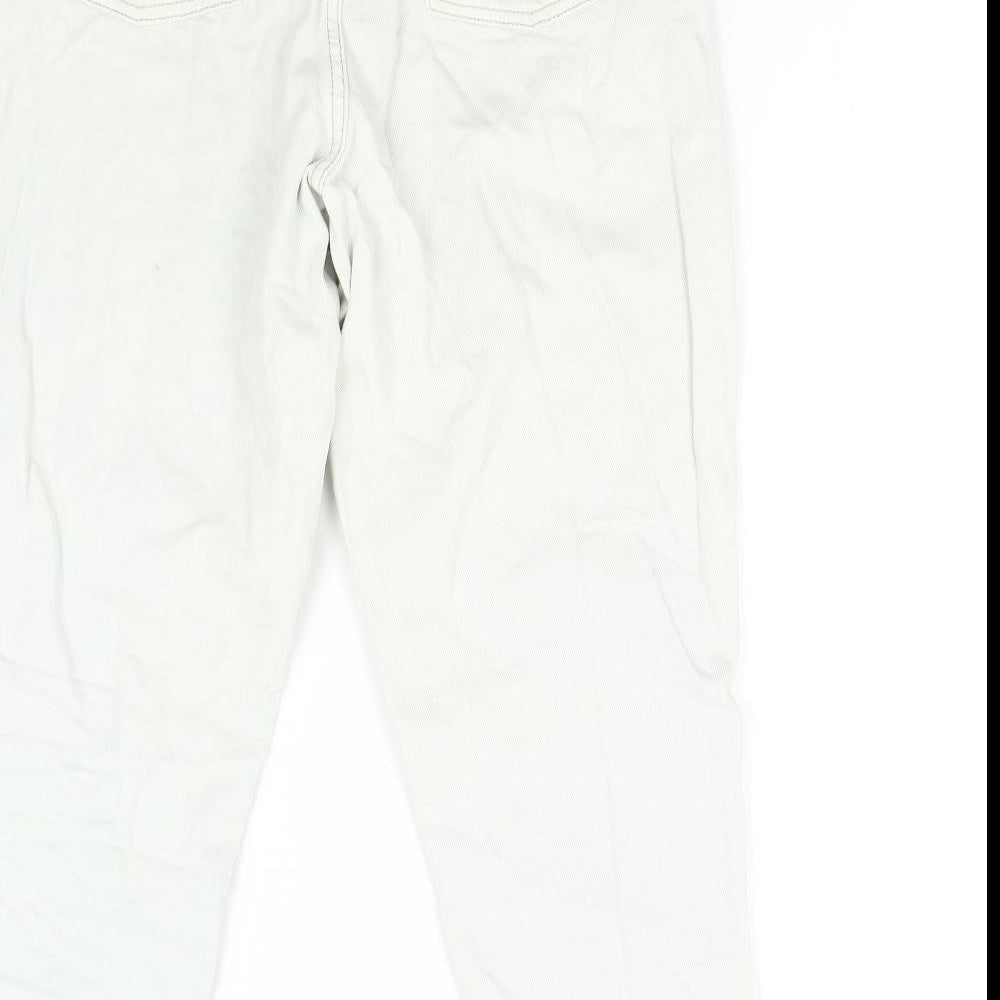 Primark Womens Grey Denim Tapered Jeans Size 14 L27 in