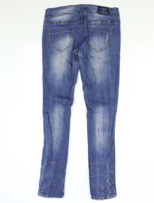 Bershka Womens Blue Denim Skinny Jeans Size 38 L31 in