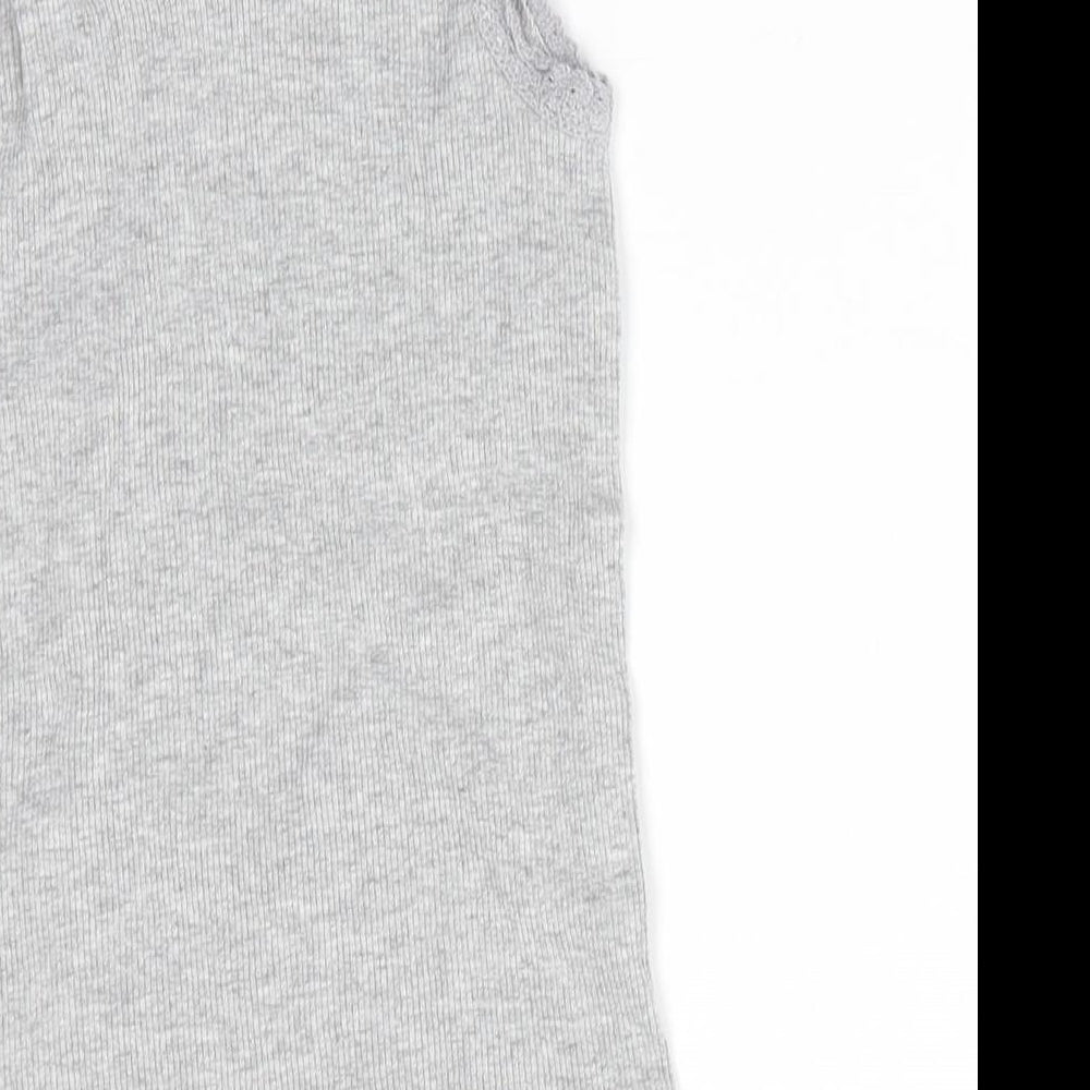 I Love Girlswear Girls Grey Basic Tank Size 3 Years - lace trim