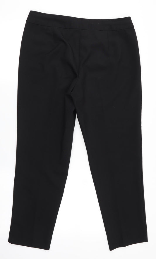 George Womens Black Trousers Size 12 L26 in
