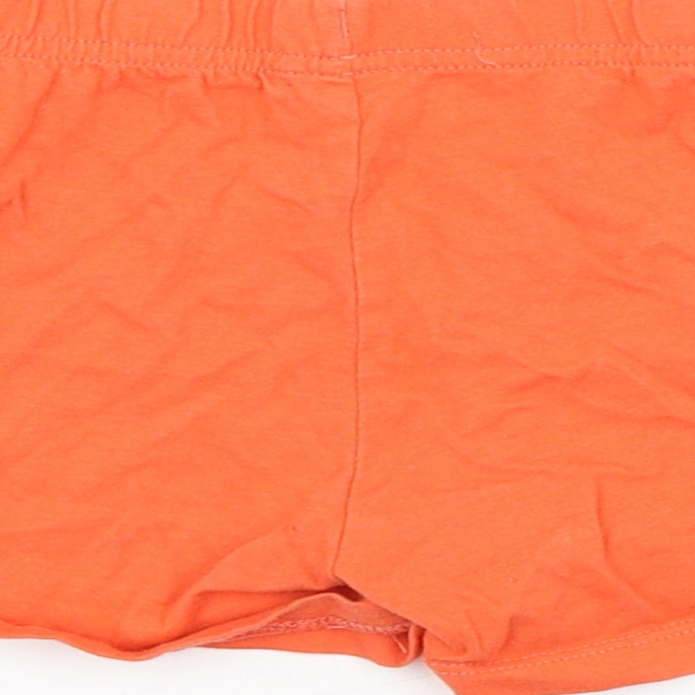 Preworn Girls Red Sweat Shorts Size 5-6 Years