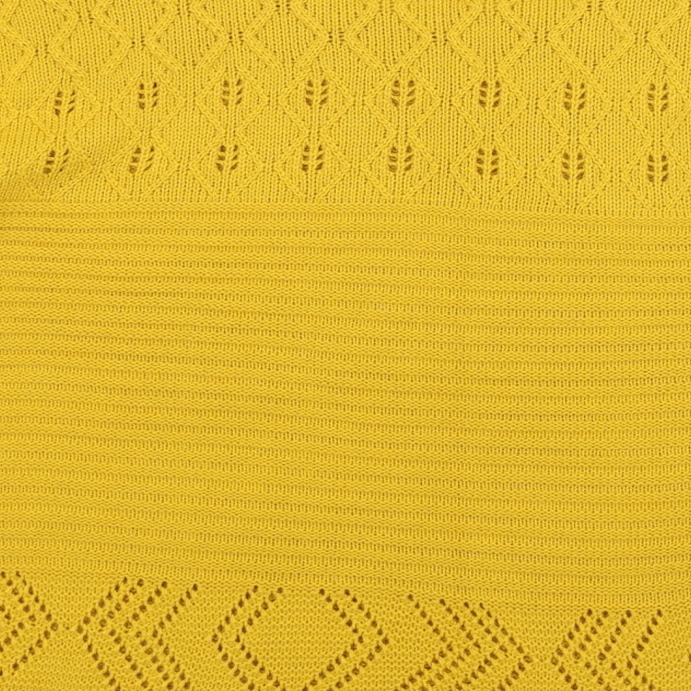 Womens UK Size M Pulse Yellow Pullover Jumper