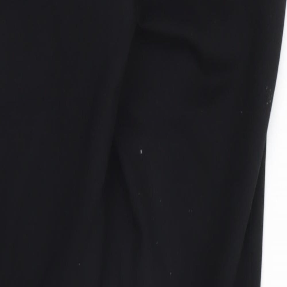 Womens UK Size 6 NEXT Regular Fit Black Trousers