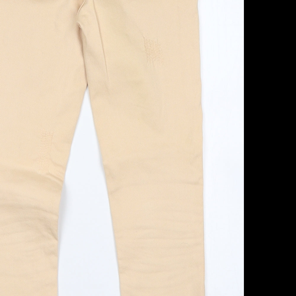 Zara Womens Beige Cropped Jeans Size 6 L25 in