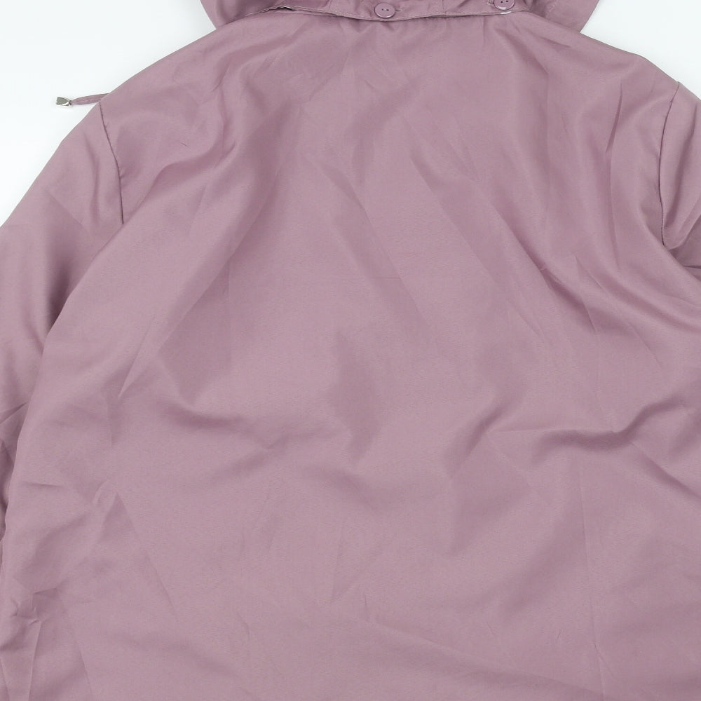 Womens UK Size 14 Anne De Lancay Purple Parka Coat